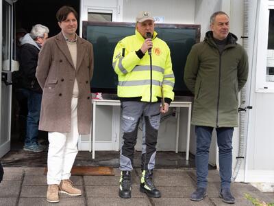 Esibizione dei cani molecolari alla Proteione Civile di Fivizzano