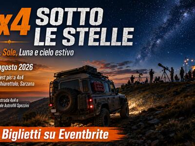 4x4 Sotto le stelle: a Sarzana una giornata tra fuoristrada, sole, luna e osservazioni astronomiche
