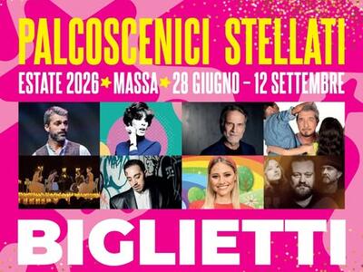 Tutto pronto a Massa per Palcoscenici Stellati: Luca Argentero, Paolo Ruffini,  Stefano Fresi, Cesare Bocci, Carolina Benvenga sul palco
