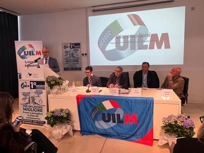 Congresso Uilm Lucca Massa Carrara - Saisi eletto segretario generale. Le sfide del territorio
