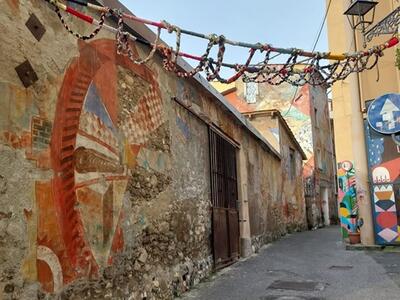 Laboratori per bambini al Teatro di terra di Carrara durante Studi Aperti