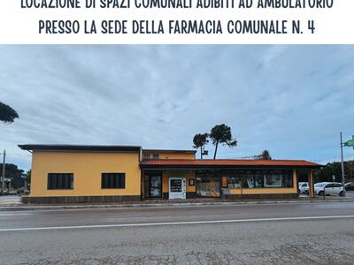 Cercasi interessati alla locazione di ambulatori presso la sede della farmacia comunale n.4 alla Partaccia