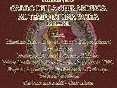 Il Circolo Filippo Mazzei a Massa con Gaddo Della Gherardesca ed il sindaco Persiani