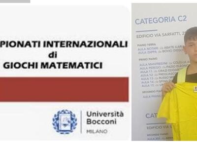 Da Massa alla Bocconi: Andrea Boccia 14 anni si conferma tra i protagonisti dei Giochi Matematici