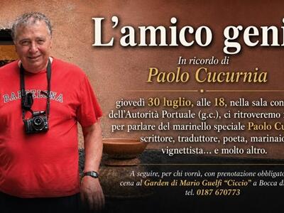 "L'amico geniale": un evento i ricordo di Paolo Cucurnia, scrittore, poeta, marinaio all'Autorità Portuale il 30 luglio