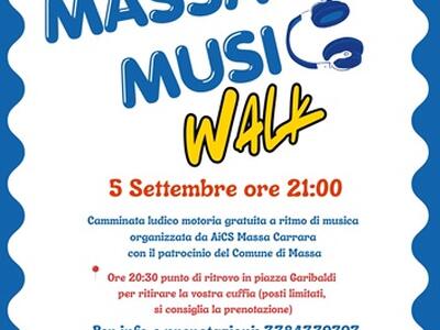Arriva il 5 settembre la 1^ edizione di Massa Music Walk: la passeggiata con le cuffie  a tempo di musica
