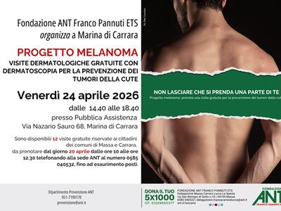 Fondazione ANt prevenzione oncologica gratuita il 24 aprile
