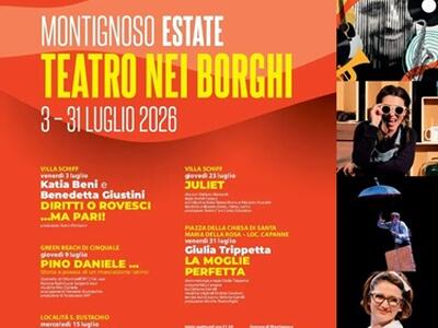 Torna "Teatro nei Borghi": cinque serate tra cultura e spettacolo a Montignoso