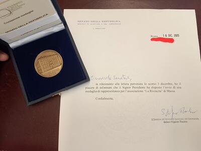 La Rivincita riceve l’alta Onorificenza del Senato della Repubblica Italiana