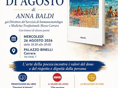 Dalla medicina alla poesia: Anna Baldi presenta "Emozioni di Agosto" a Palazzo Binelli