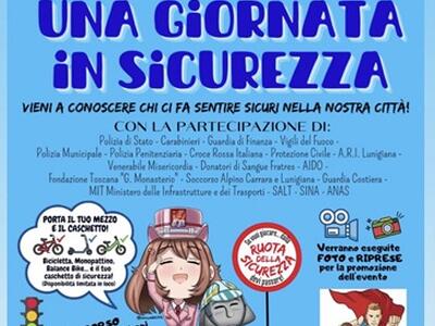 Tutto pronto in piazza Italia a Pontremoli per "Una  giornata in...sicurezza"