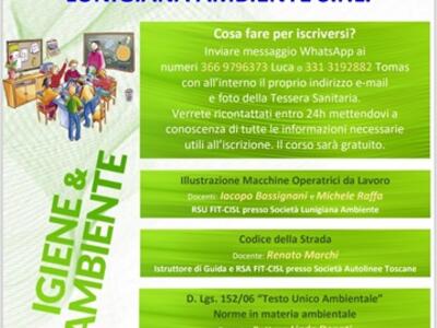 Corso di Formazione in preparazione delle Selezioni di Personale indette dalla Società Lunigiana Ambiente S.r.L.