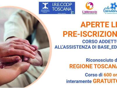 Aperte le pre-iscrizioni per il corso gratuito per Addetto all’Assistenza di Base