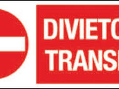 Divieto di transito in via Covetta e in viale XX Settembre, dalle 20.30 alle 5
