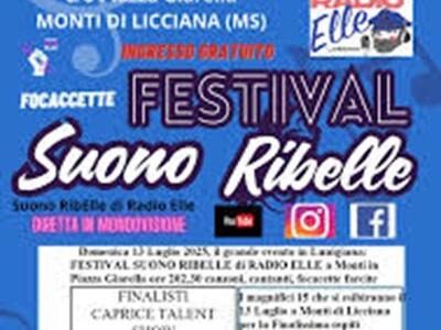 Festival Suono Ribelle a Monti di Licciana Nardi il 13 luglio