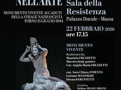 Le immagini del monumento vivente ai caduti di Forno a Palazzo Ducale il 22 febbraio