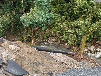 Consorzio di Bonifica: la frana del 21 agosto sulla Sp12 di Bagnone ha provocato la rottura della rete irrigua