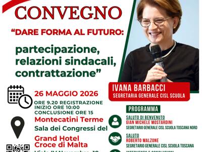 Evento Nazionale CISL SCUOLA per Lucca, Pistoia e Massa Carrara