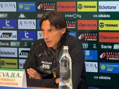 Carrarese in trasferta ad Ascoli, Mister Cioffi: "Se, per entrare al Del Duca chiedono la tessera del tifoso, la pago io a tutti i gialloazzurri" l