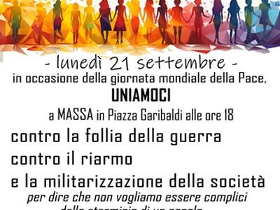 Manifestazione per la Giornata Internazionale della Pace: "No alla guerra, no al riarmo: scendiamo in piazza!"