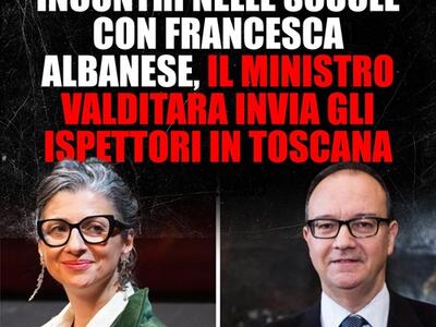 "Veniamo noi a ispezionare voi!": minacce in stile Albanese e accuse di fascismo dalle associazioni di sinistra di Massa contro la decisione di inviare ispettori per garantire il contradditorio negli incontri della relatrice Onu nelle scuole