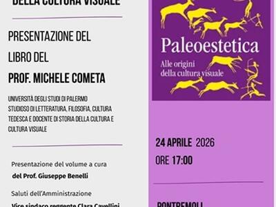 Presentazione del libro "Paleoestetica. Alle origini della cultura visuale" del professor Michele Cometa alle Stanze del Teatro della Rosa di Pontremoli il 24 aprile