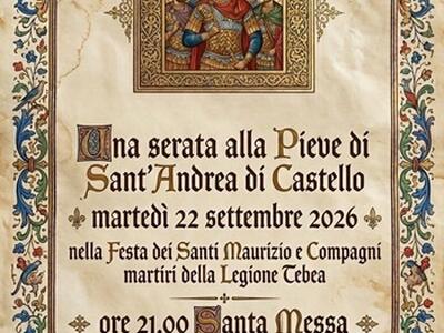 Appuntamento mensile alla Pieve di Sant'Andrea di Castello a Montedivalli per la celebrazione Eucaristica