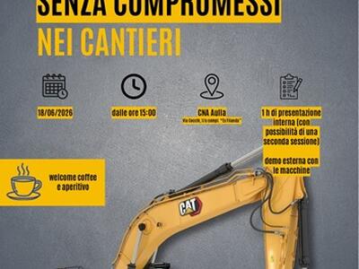 Innovazione e sicurezza nelle macchine movimento terra: CNA Massa Carrara e CGT organizzano un importante evento tecnico gratuito ad Aulla
