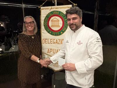 Successo per la cena della Delegazione Apuana di Accademia Italiana della Cucina alla Locanda dei Banchieri di Fosdinovo