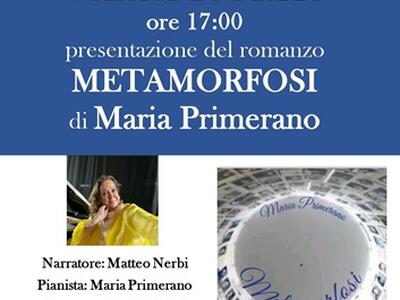 Metamorfosi: presentazione concerto del libro di Maria Primerano al ridotto degli Animosi il 20 marzo