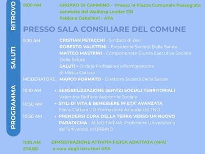 Salute, benessere e territorio: sabato 6 giugno a Zeri arri-va l’Agorà 2026 e Afa day, un’intera mattinata dedicata alla prevenzione e agli stili di vita sani