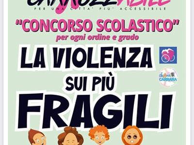 La violenza sui più deboli è il tema del concorso er le scuole della 6^ CarrozzAbile: la famosa passeggiata per le strade di Marina di Carrara sarà il 13 maggio