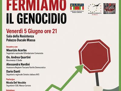 "Fermiamo la guerra, fermiamo il genocidio": convegno a Massa di Gaza Fuorifuoco il 5 giugno