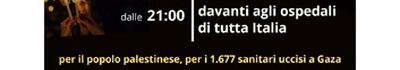 Flash mob per Gaza  il 2 ottobre 2025 davanti all’Ospedale di Fivizzano