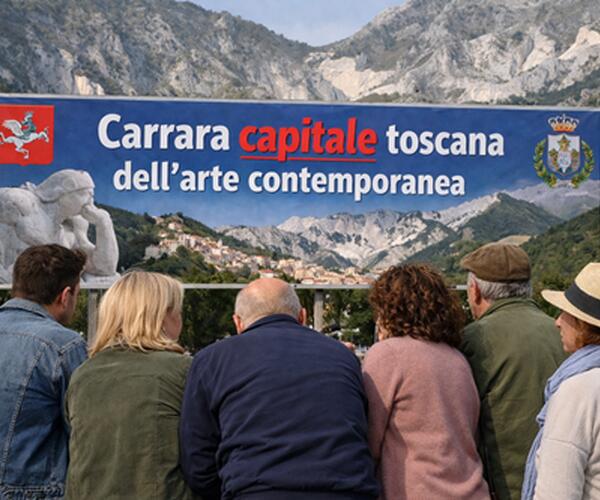 Dopo la bocciatura nazionale, nasce il titolo regionale Carrara “capitale toscana” dell’arte contemporanea: una mossa che sembra più propaganda politica in vista delle amministrative del 2027 secondo il consigliere Mirabella