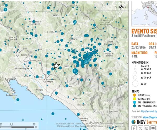Terremoti in Lunigiana: l'analisi del professor  Carlo Meletti, sismologo dell’Istituto Nazionale di Geofisica e Vulcanologia
