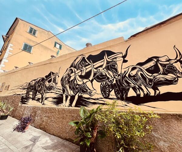Nel solco della memoria Al Cafaggio un grande murales in omaggio a Giuseppe Pezzica