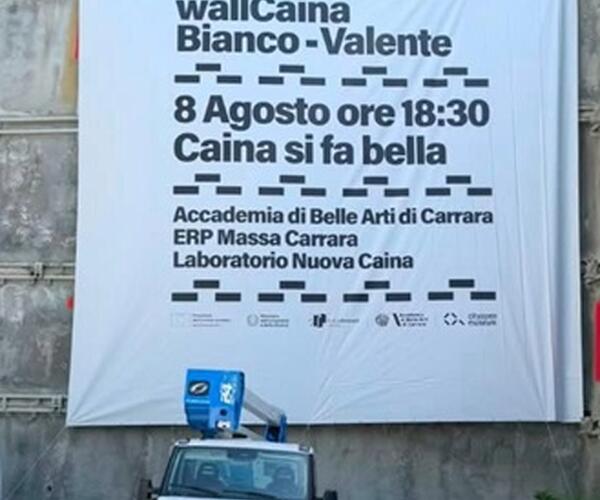 Caina si fa bella: inaugurazione dei murales di Bianco-Valente e di Favelli l'8 agosto