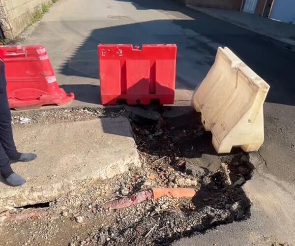 Incidente a Fossone in via Pelucara nel punto già più volte segnalato dai consiglieri Brnardi Manuel e Tosi come pericoloso e in stato di degrado