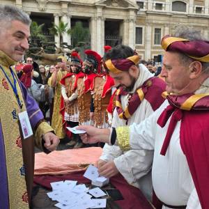 Il momento del censimento (Repertorio Presepe Vivente Roma 2024)