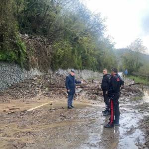 Frana sulla Strada Statale delle Lame 2