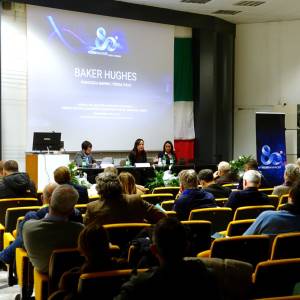 Federmanager e Baker Hughes - da sx Matteo Bernabè, Teresa Pucci e Francesca Marino