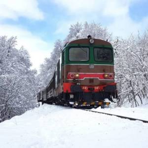 Immagine archivio treno speciale Presepe Vivente Equi