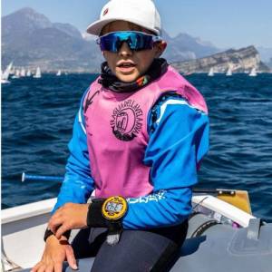 Vela Optimist Valerio Pucci Primo Piano acqua